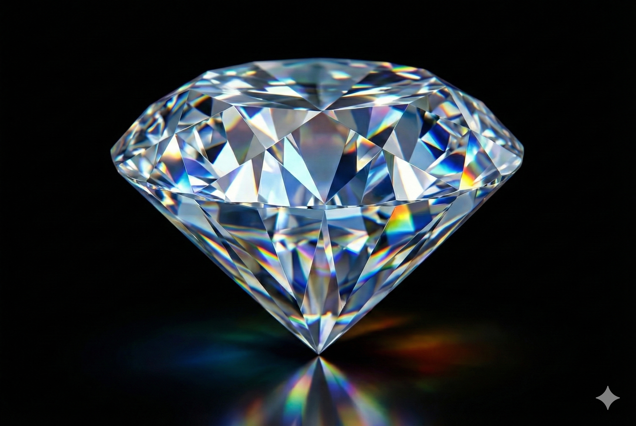 Rough and polished diamonds